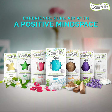 Mangalam CamPure-Camphor Cone (Rose)- Room, Car and Air Freshener & Mosquito Repellent